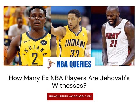 nba players that are now jehovah witnesses|How Many Jehovahs Witnesses Are In The NBA